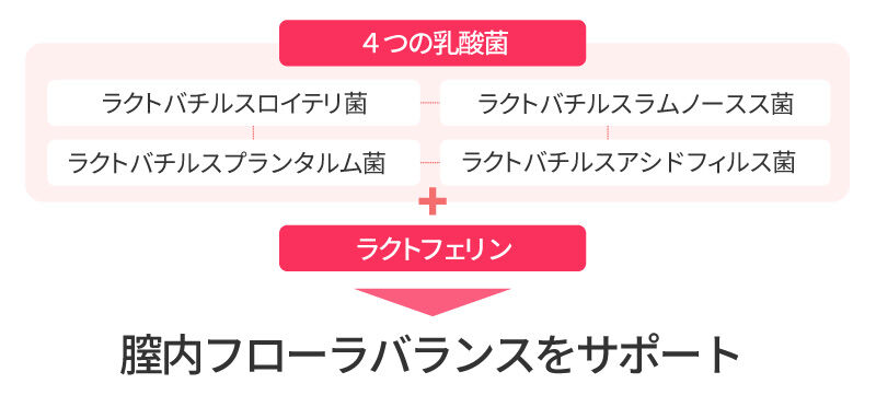 4つの乳酸菌とラクトフェリン